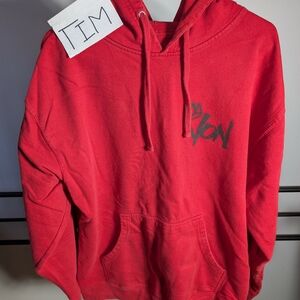 Red Graphic Hoodie Sweatshirt - Unbranded